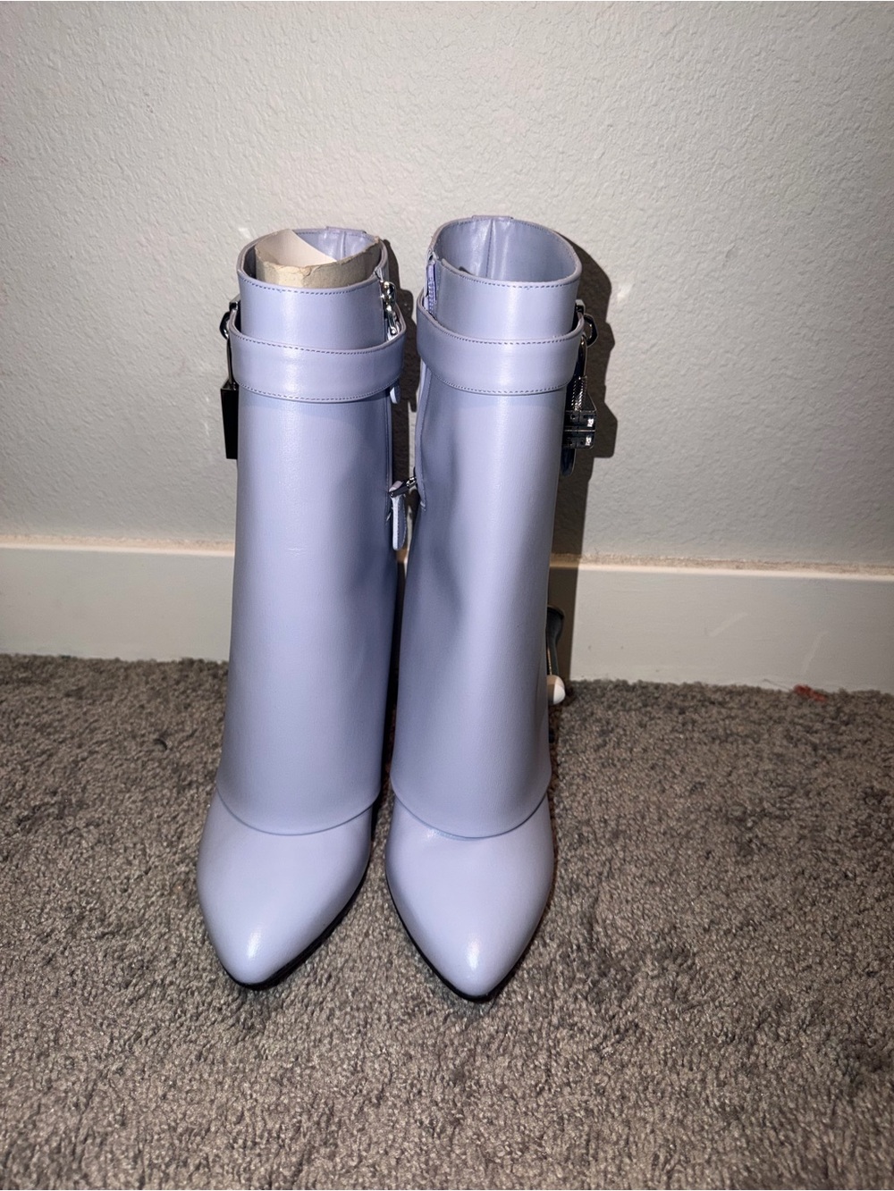 Women's Lilac Shark Ankle Boots